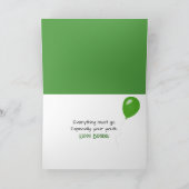 Birthday Shopping Bags On a Clothesline Kaart (Binnen)