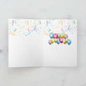 Birthday Shot Glass in Confetti Kaart (Binnen)