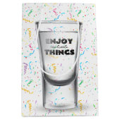 Birthday Shot Glass in Confetti Medium Cadeauzakje (Voorkant)