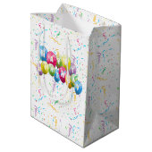 Birthday Shot Glass in Confetti Medium Cadeauzakje (Achterkant Gekanteld)