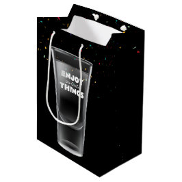 Birthday Shot Glass met tekst en Confetti Medium Cadeauzakje