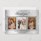 Birthday Silglitter foto bedankt voor je kaart (Voorkant)