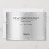 Birthday Silglitter foto bedankt voor je kaart (Achterkant)