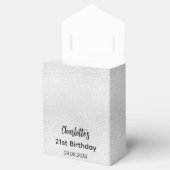 Birthday Silglitter scriptnaam bedankt u Bedankdoosjes (Geopend)