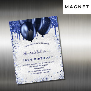 Birthday Silver Blue ballons nodigmagnet