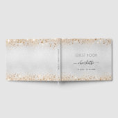 Birthday Silver Glitter Name Gastenboek (Volledig)