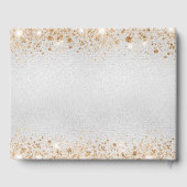 Birthday Silver Glitter Name Gastenboek (Achterkant)