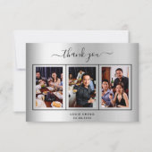 Birthday Silver mannen van het de mannetje van het Bedankkaart (Voorkant)