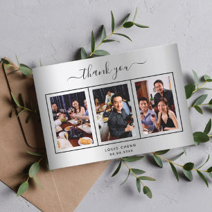 Birthday Silver mannen van het de mannetje van het Bedankkaart