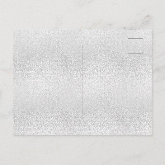 Birthday Silver paarse glitter druppels Uitnodiging Briefkaart (Achterkant)