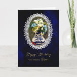 BIRTHDAY, SISTER, Antique Blue/White Vase, Flower Kaart<br><div class="desc">SEE MORE BIRTHDAY CARDS AND MOTHER'S DAY CARDS SAME IMAGE</div>