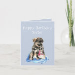 Birthday Sister Runner Puppy Running Shoe Dog Kaart<br><div class="desc">Birthday Sister Runner Puppy Running Shoe Dog Pet animal</div>