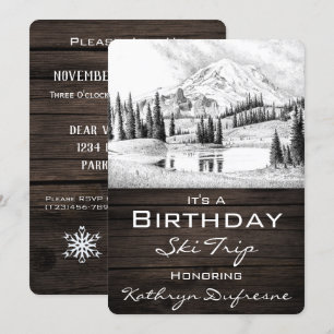 Birthday Ski Trip Kaart
