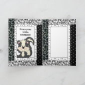 Birthday Skunk wenskaart Kaart (Binnen)