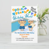 Birthday Slash Birthday Pool in kind Kaart (Staand voorkant)