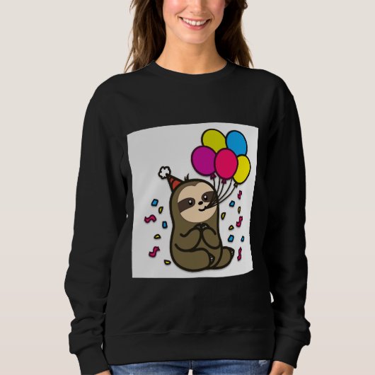 Birthday Sloth Trui (Voorkant)