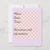 'Birthday Slumber Party' met 'Cute Sleeping Kitten Kaart (Achterkant)