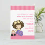 Birthday & Slumber Party Uitnodigingen (Staand voorkant)