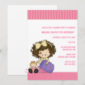 Birthday & Slumber Party Uitnodigingen (Voorkant / Achterkant)