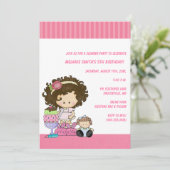 Birthday & Slumber Party Uitnodigingen (Staand voorkant)