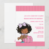 Birthday & Slumber Party Uitnodigingen (Voorkant / Achterkant)