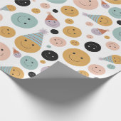 Birthday Smile White Cadeaupapier (Hoek)