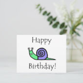 Birthday Snagel Briefkaart (Staand voorkant)