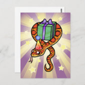 Birthday Snake Briefkaart (Voorkant / Achterkant)