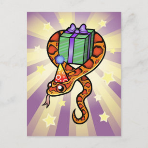 Birthday Snake Briefkaart