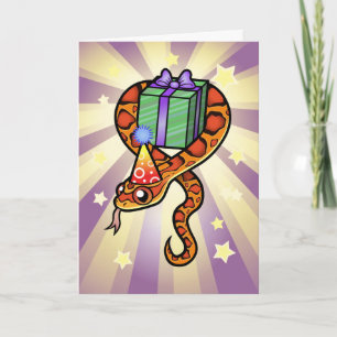 Birthday Snake Kaart