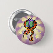 Birthday Snake Ronde Button 5,7 Cm (Voorkant /achterkant)