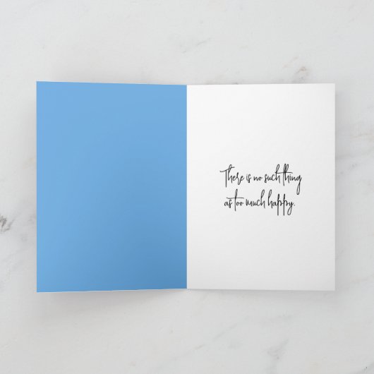 Birthday Snowman Holding a White Daisy Kaart (Binnen)