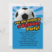 Birthday Soccer Uitnodiging (Voorkant)