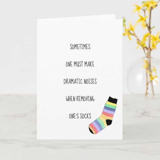 Birthday Socket Card Fun Kaart (Gele Bloem)