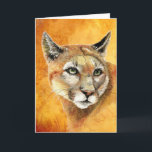 Birthday Son Cougar Mountain Lion Animal Kaart<br><div class="desc">Birthday Son Cougar Mountain Lion wildlife natuur Animal Art</div>