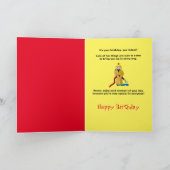 Birthday Son Firefighter with Water Hose Card Kaart (Binnen)