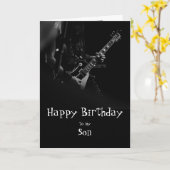 Birthday Son Fun You Rock Music Card Kaart (Gele Bloem)