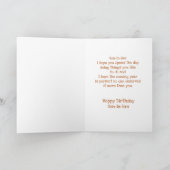 Birthday Son-in-law Cougar Mountain Lion Animal Kaart (Binnen)