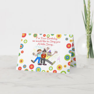 Birthday Song Kaart