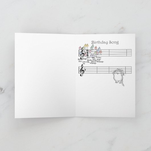 BIRTHDAY SONG KAART (Binnen)