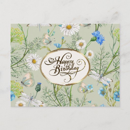 Birthday Song of Solomon 2:1 Bijbelverse Briefkaart (Voorkant)