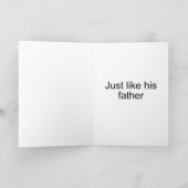 Birthday son's goede smaak kaart (Binnen)