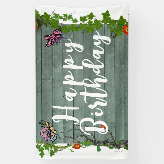 Birthday Spandoek (Verticaal)