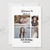 Birthday Specialized 4 Foto Collage Kaart (Voorkant)