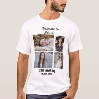 Birthday Specialized 4 Foto Collage T-shirt