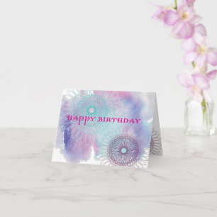 Birthday Spirals Kaart