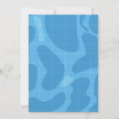 Birthday Splash Invitation Kaart (Achterkant)