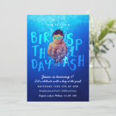"Birthday Splash" Pool Party-uitnodigingen Kaart (Staand voorkant)
