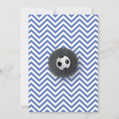 Birthday Sport Blue Football Kaart (Achterkant)