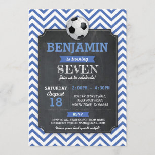 Birthday Sport Blue Football Kaart